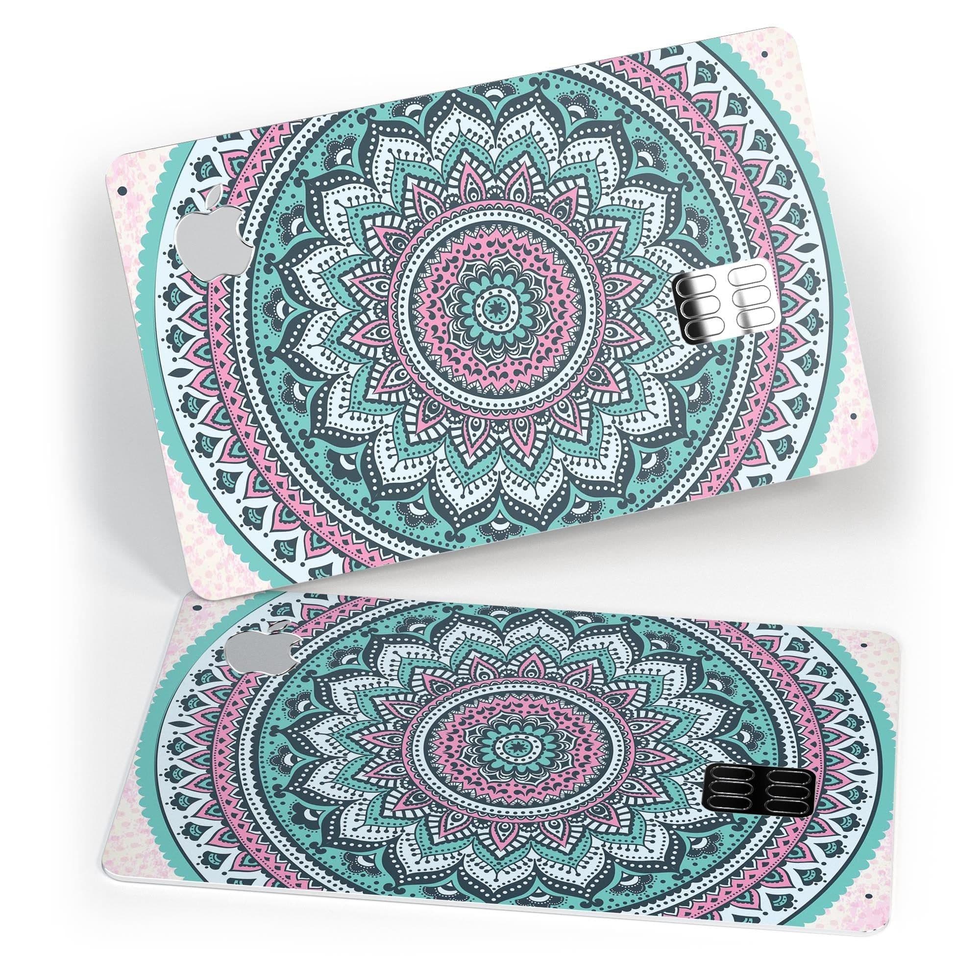 image-Green and Pink Circle Mandala v9 - Premium Protective Decal Skin-Kit