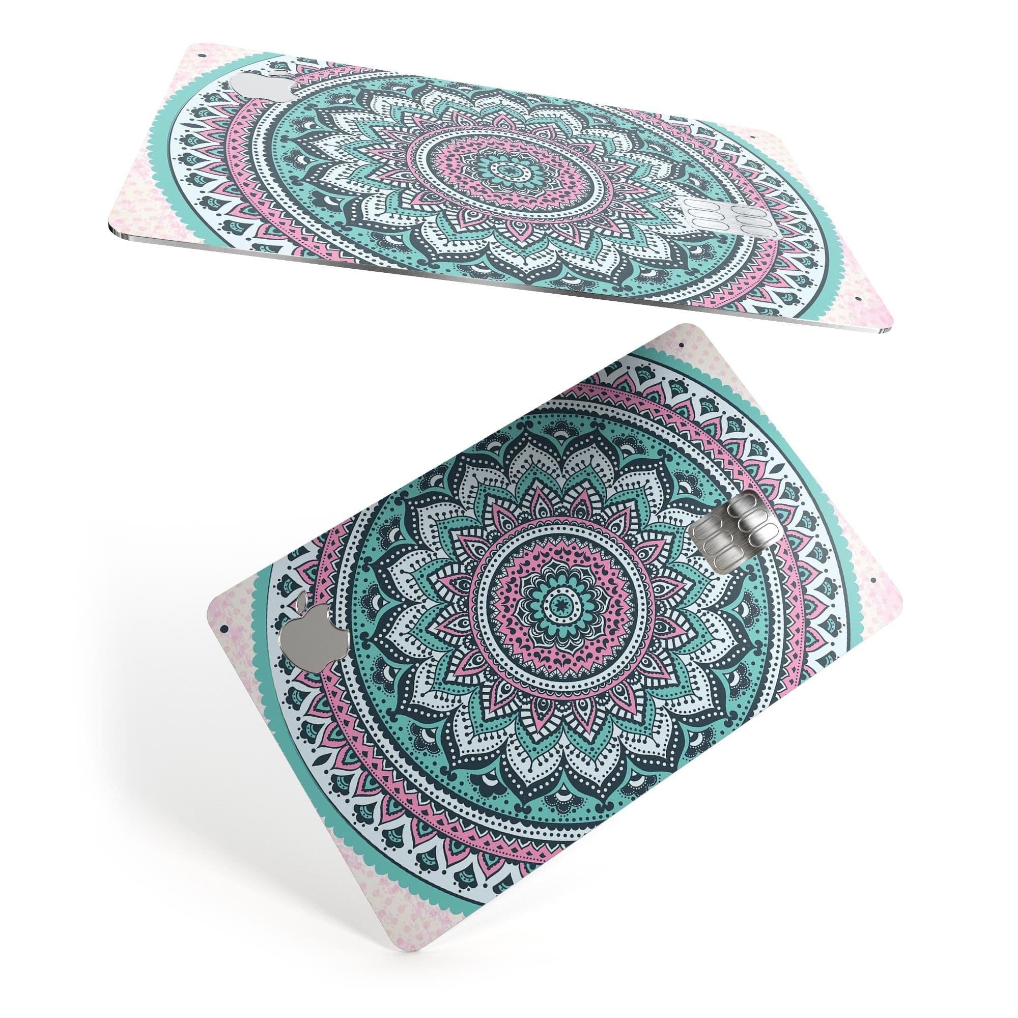 image-Green and Pink Circle Mandala v9 - Premium Protective Decal Skin-Kit