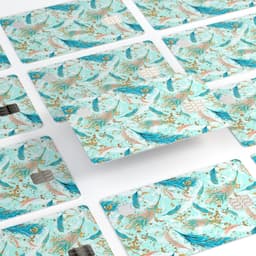 image-Blue Coral Whispy Feathers - Premium Protective Decal Skin-Kit for the