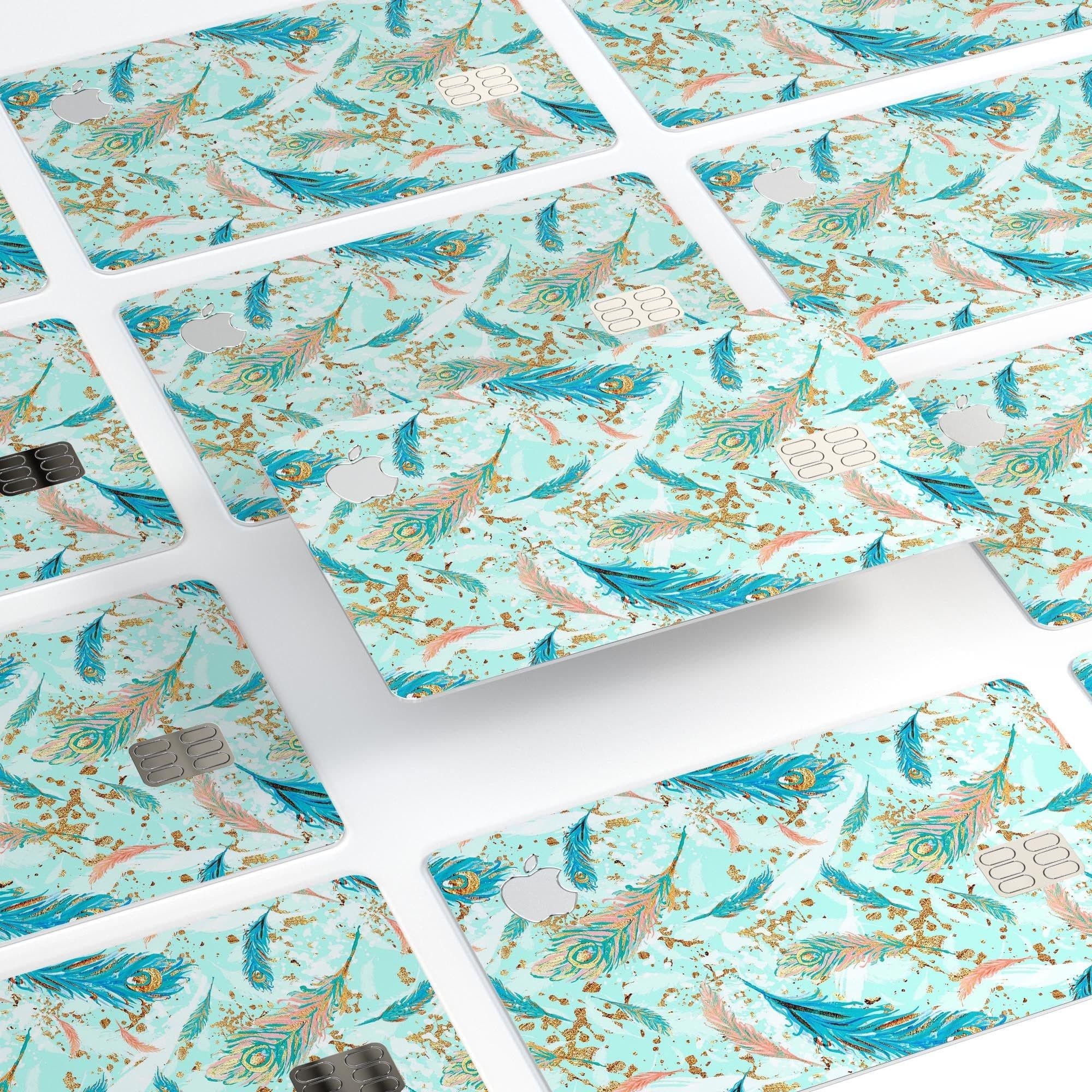 image-Blue Coral Whispy Feathers - Premium Protective Decal Skin-Kit for the