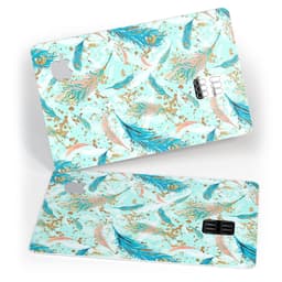 image-Blue Coral Whispy Feathers - Premium Protective Decal Skin-Kit for the