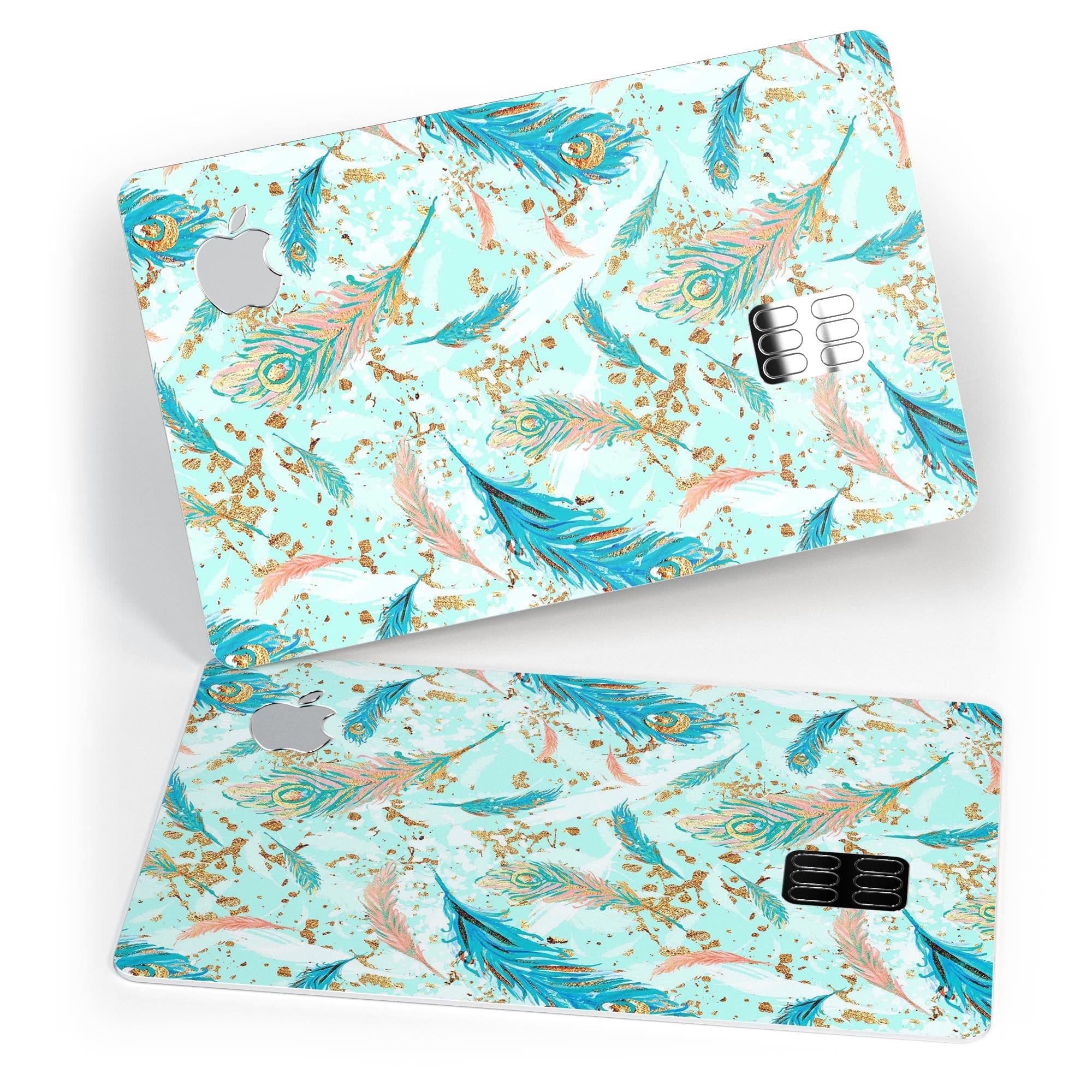 image-Blue Coral Whispy Feathers - Premium Protective Decal Skin-Kit for the