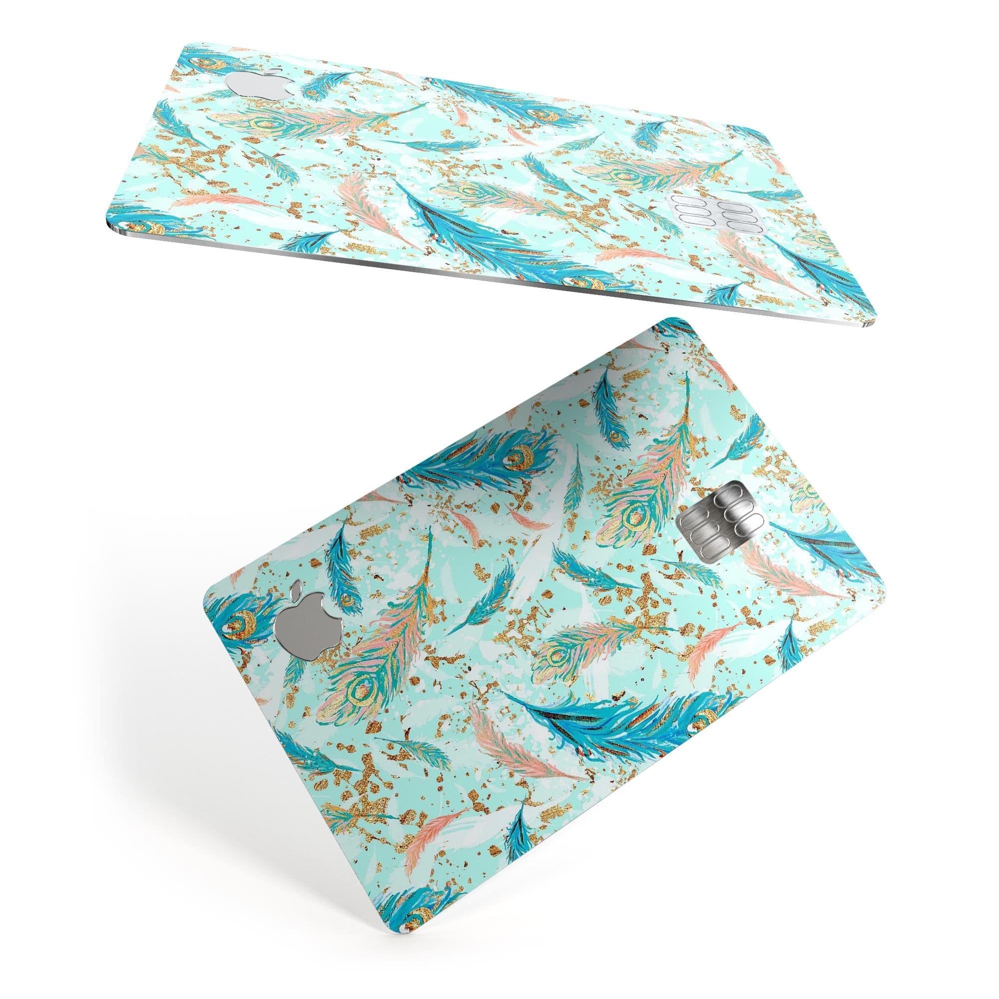 image-Blue Coral Whispy Feathers - Premium Protective Decal Skin-Kit for the