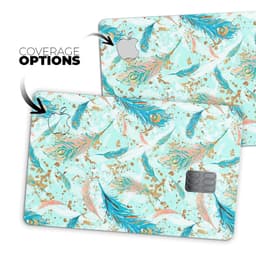 image-Blue Coral Whispy Feathers - Premium Protective Decal Skin-Kit for the