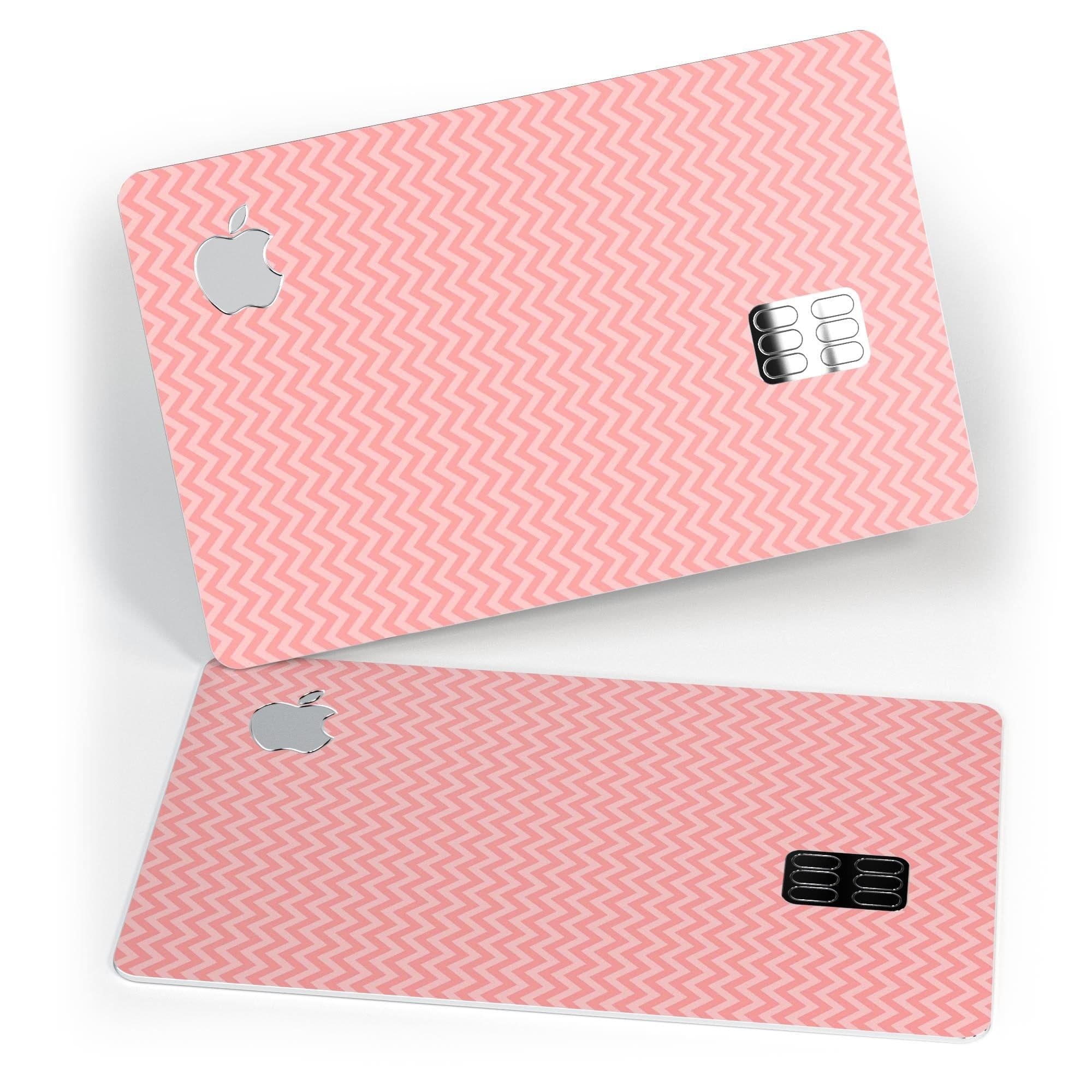 image-Shades of Coral Chevron Pattern - Premium Protective Decal Skin-Kit