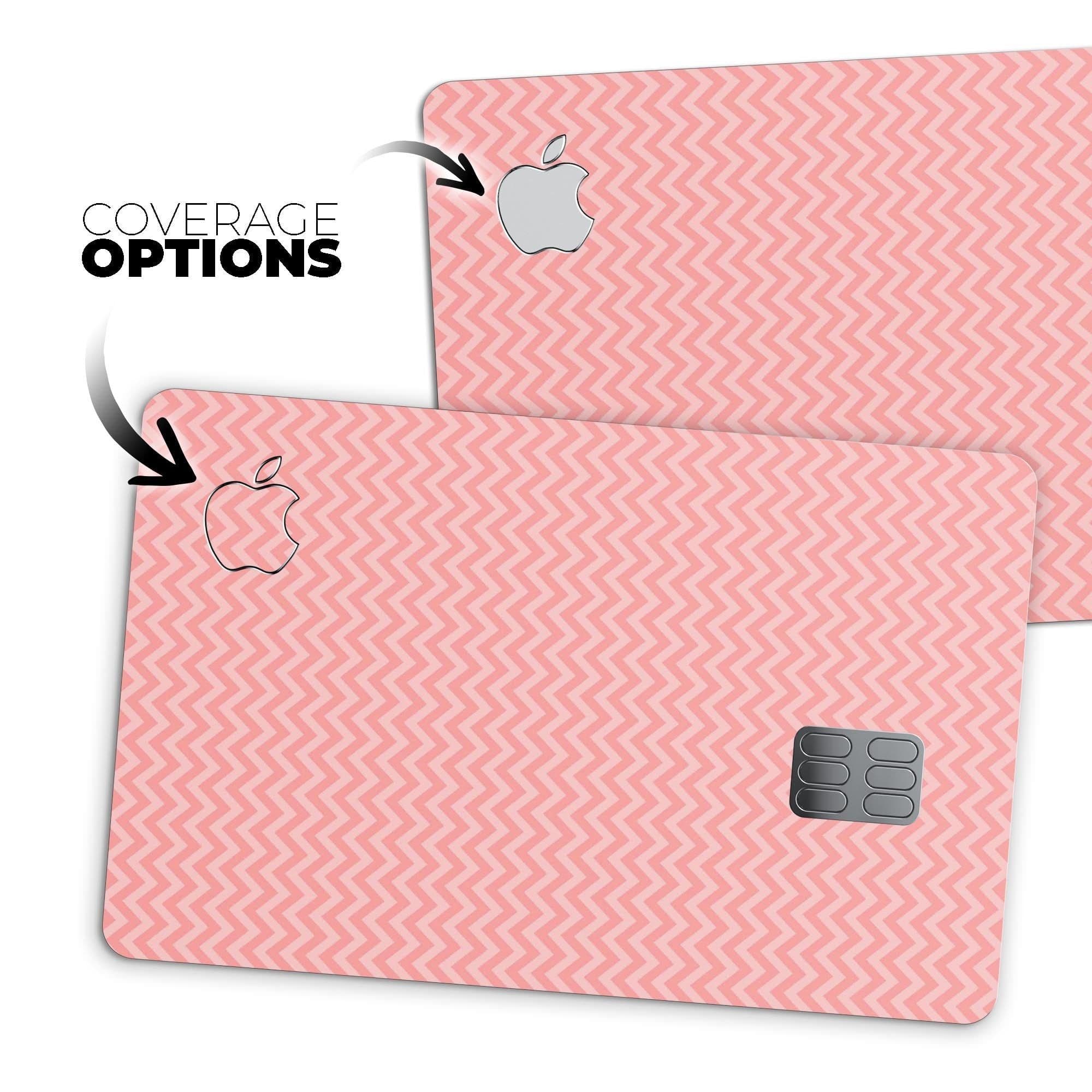 image-Shades of Coral Chevron Pattern - Premium Protective Decal Skin-Kit