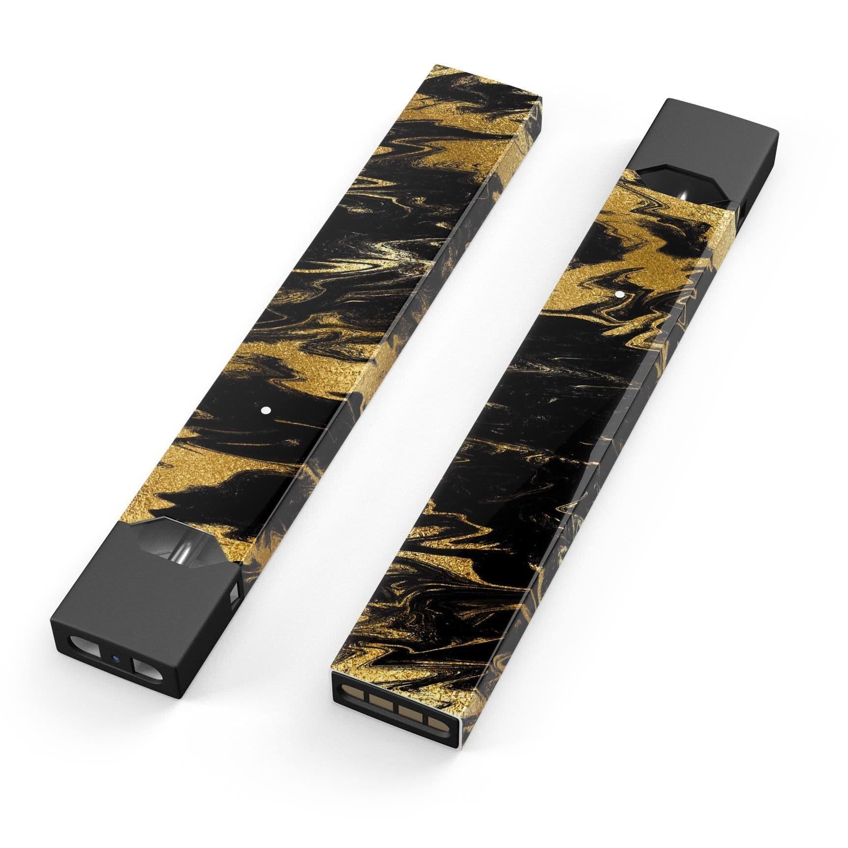 image-Black & Gold Marble Swirl V5 - Premium Decal Protective Skin-Wrap