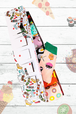 image-FOOD FOR THE WEEK Gift box with 7 pairs of socks f