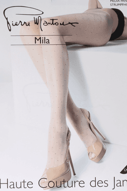 image-Pierre Mantoux MILA hallikad mustriga sukkpüksid