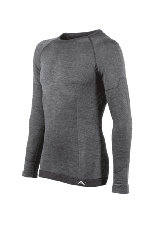 image-LANA grey unisex merino wool thermal blouse