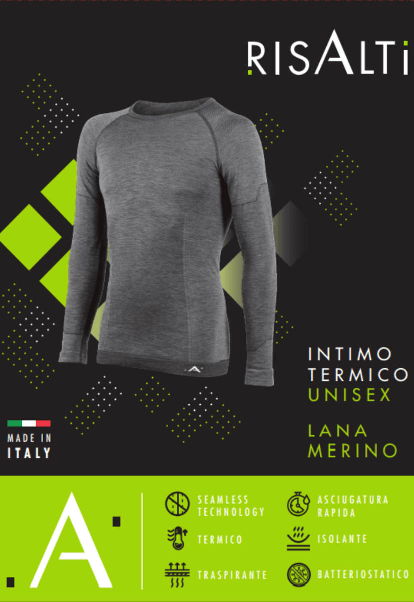 image-LANA grey unisex merino wool thermal blouse