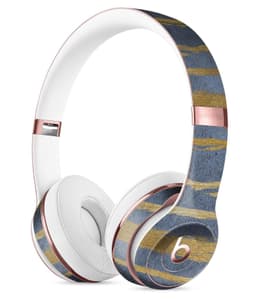 image-Navy Gold Foil v2 Full-Body Skin Kit for the Beats by Dre Solo 3