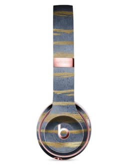 image-Navy Gold Foil v2 Full-Body Skin Kit for the Beats by Dre Solo 3