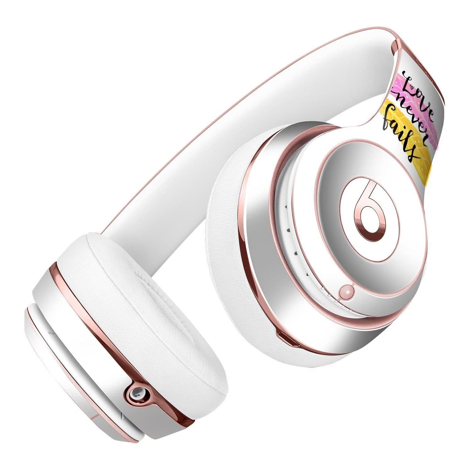 image-Yellow and Pink Love Never Fails Full-Body Skin Kit for the Beats by