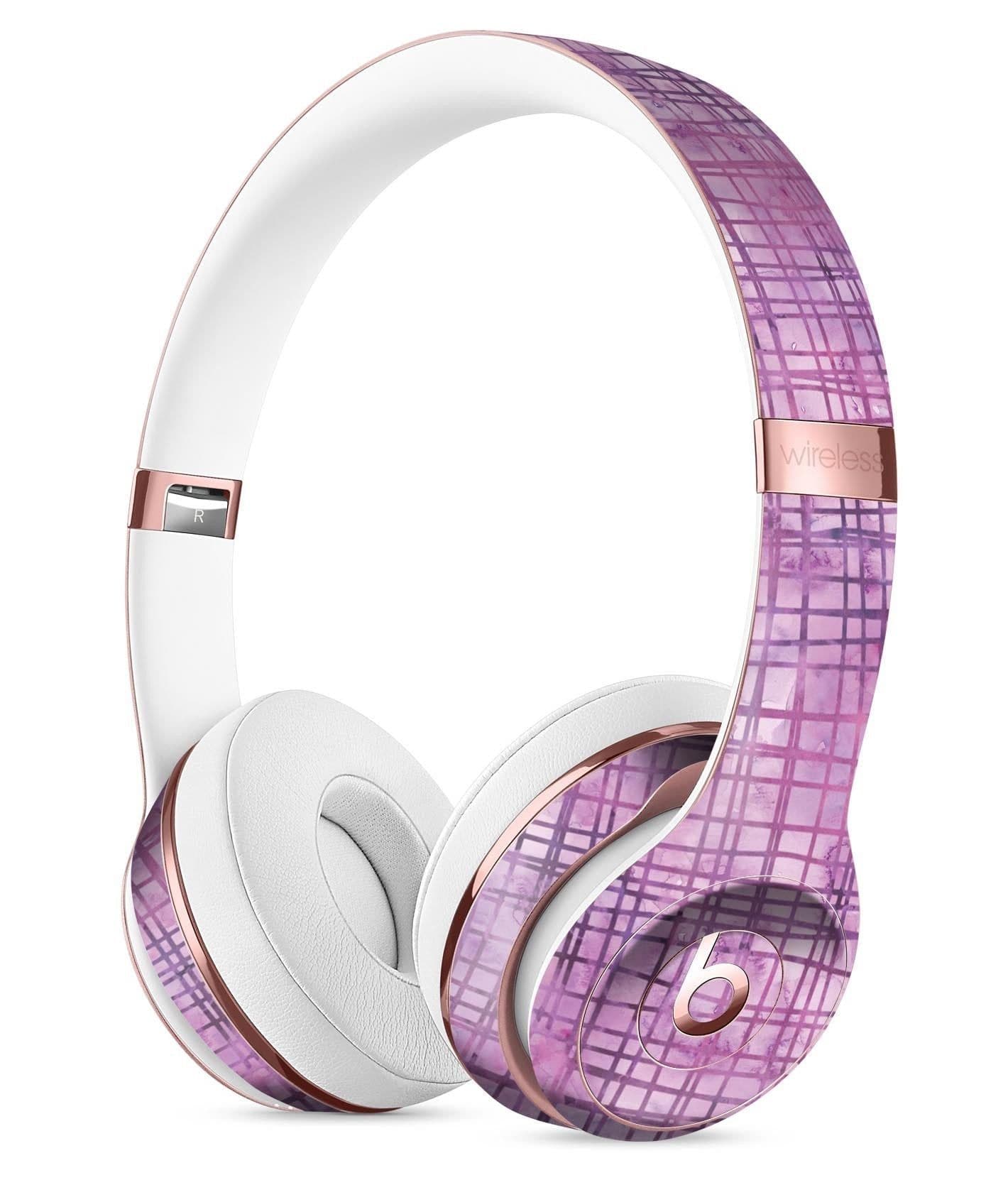 image-Purple Watercolor Cross Hatch Full-Body Skin Kit for the Beats by Dre