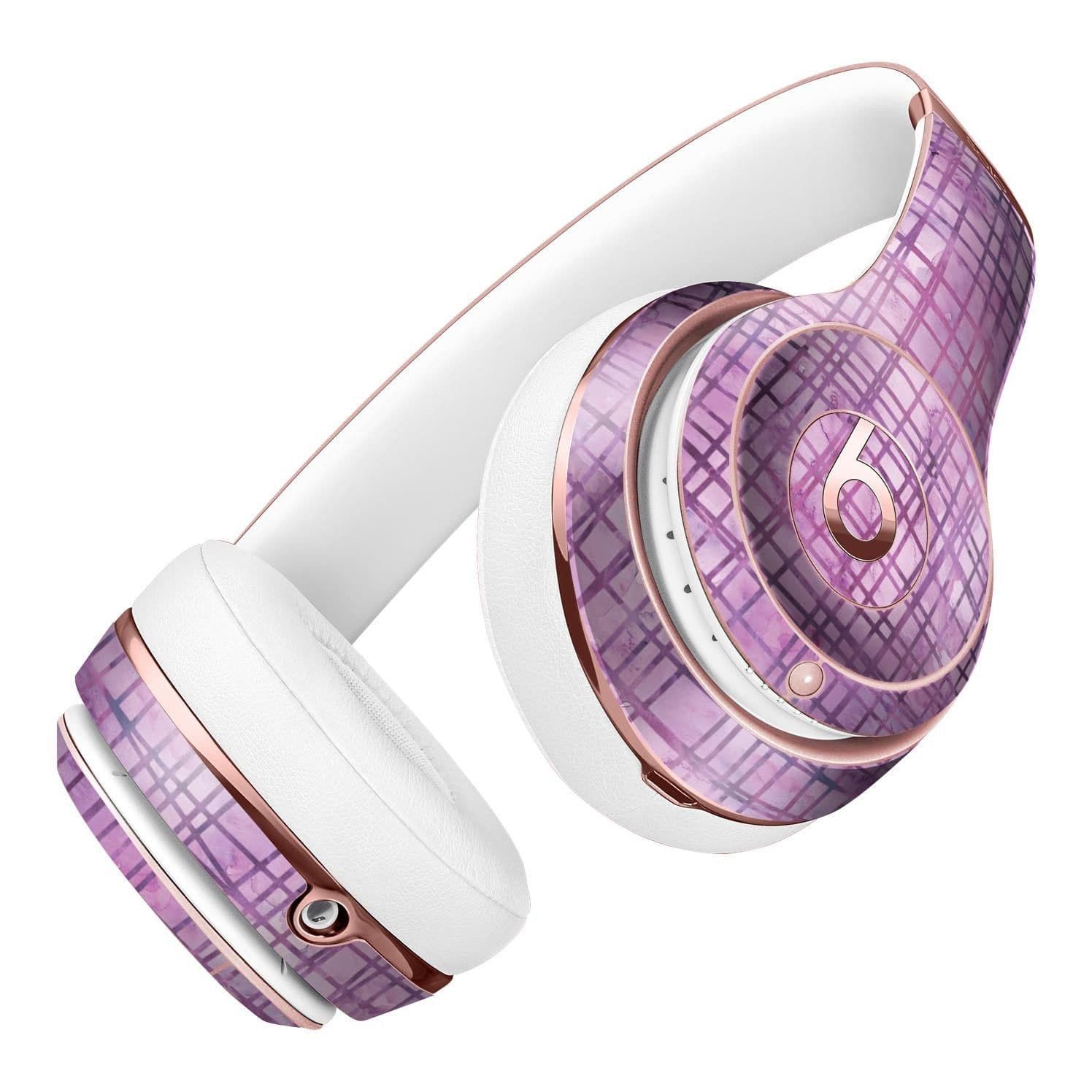 image-Purple Watercolor Cross Hatch Full-Body Skin Kit for the Beats by Dre