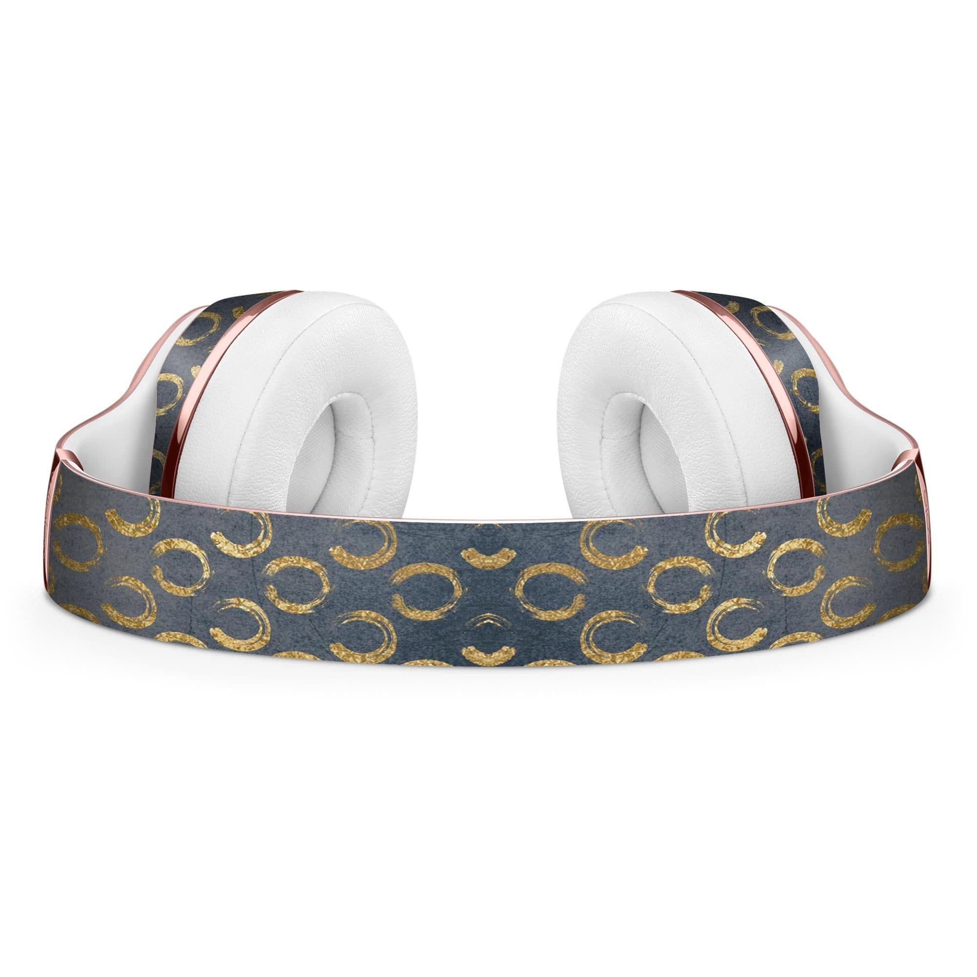 image-Navy Gold Foil v8 Full-Body Skin Kit for the Beats by Dre Solo 3