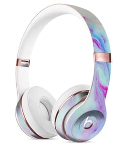 image-Marbleized Soft Blue V32 Full-Body Skin Kit for the Beats by Dre Solo
