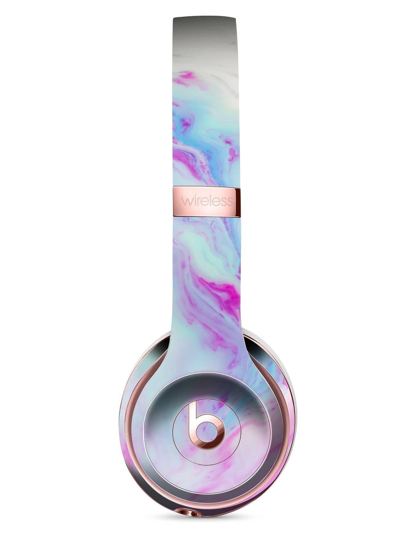 image-Marbleized Soft Blue V32 Full-Body Skin Kit for the Beats by Dre Solo