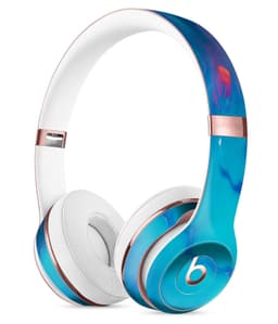 image-Marbleized Ocean Blue Full-Body Skin Kit for the Beats by Dre Solo 3