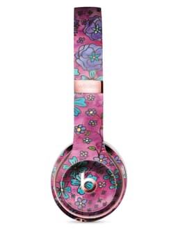 image-Floral Pattern on Wine Watercolor Full-Body Skin Kit for the Beats by