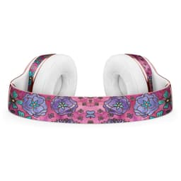 image-Floral Pattern on Wine Watercolor Full-Body Skin Kit for the Beats by