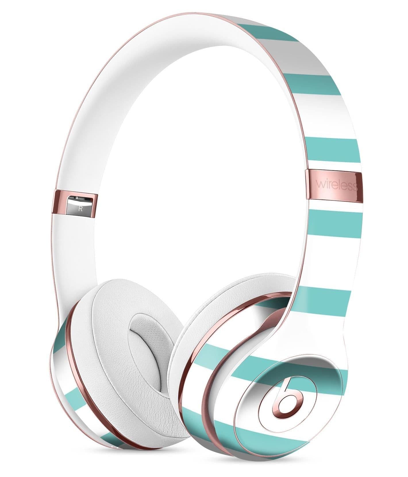 image-Teal Horizonal Stripes Full-Body Skin Kit for the Beats by Dre Solo 3