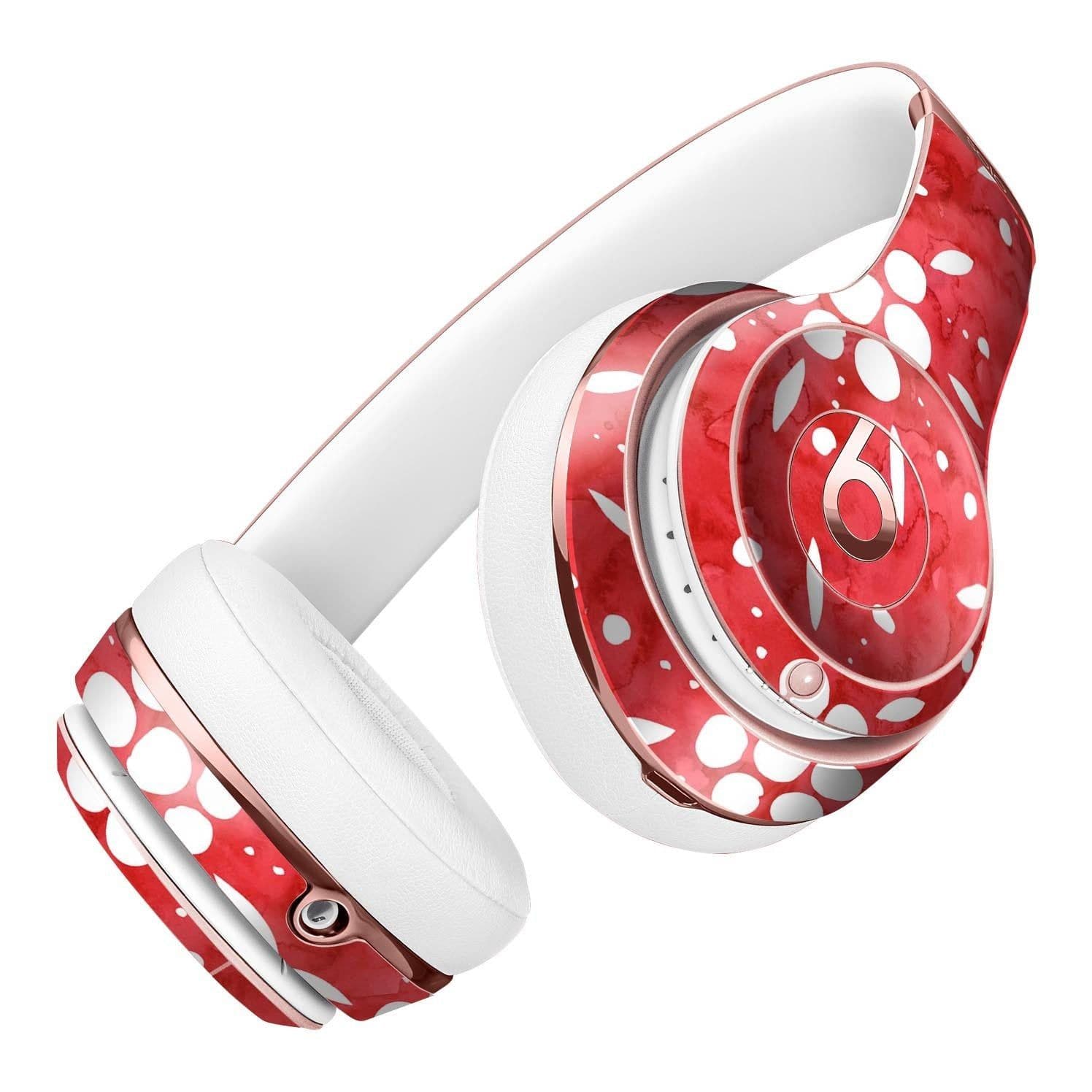 image-the Red WAtercolor Floral Pedals Full-Body Skin Kit for the Beats by