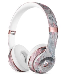 image-Abstract Wet Paint Subtle Pink and Gray Full-Body Skin Kit for the