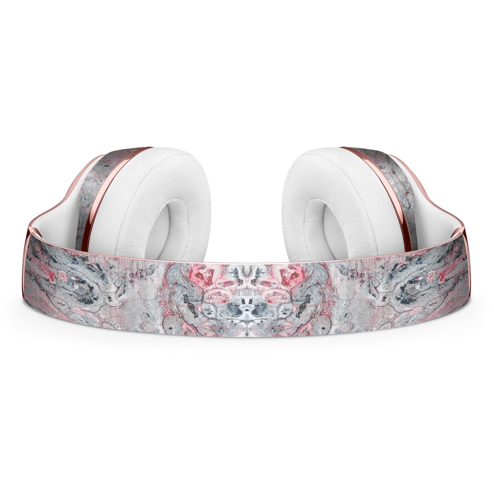 image-Abstract Wet Paint Subtle Pink and Gray Full-Body Skin Kit for the