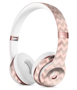 image-Faded Cocoa and Light Pink Chevron Pattern Full-Body Skin Kit for the