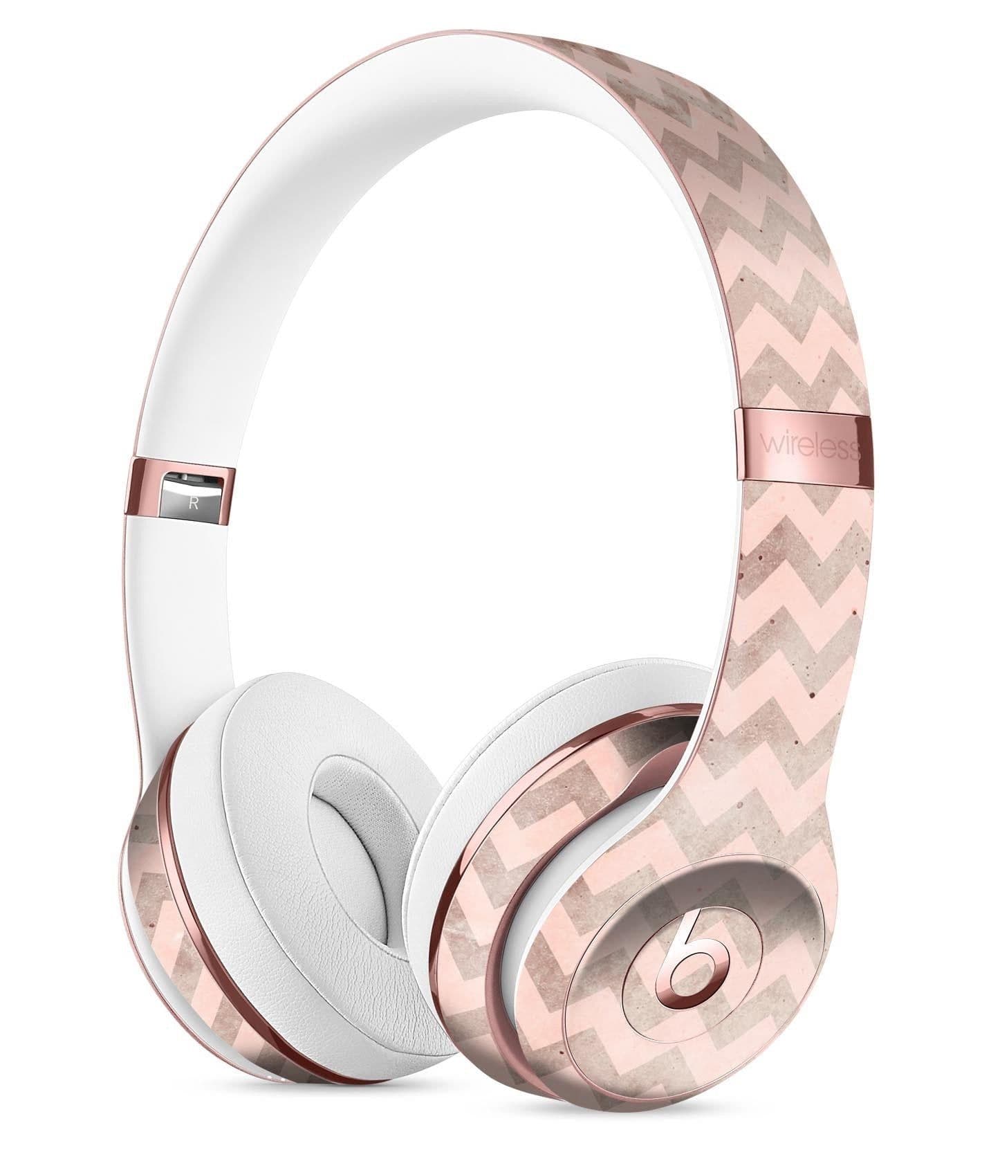image-Faded Cocoa and Light Pink Chevron Pattern Full-Body Skin Kit for the