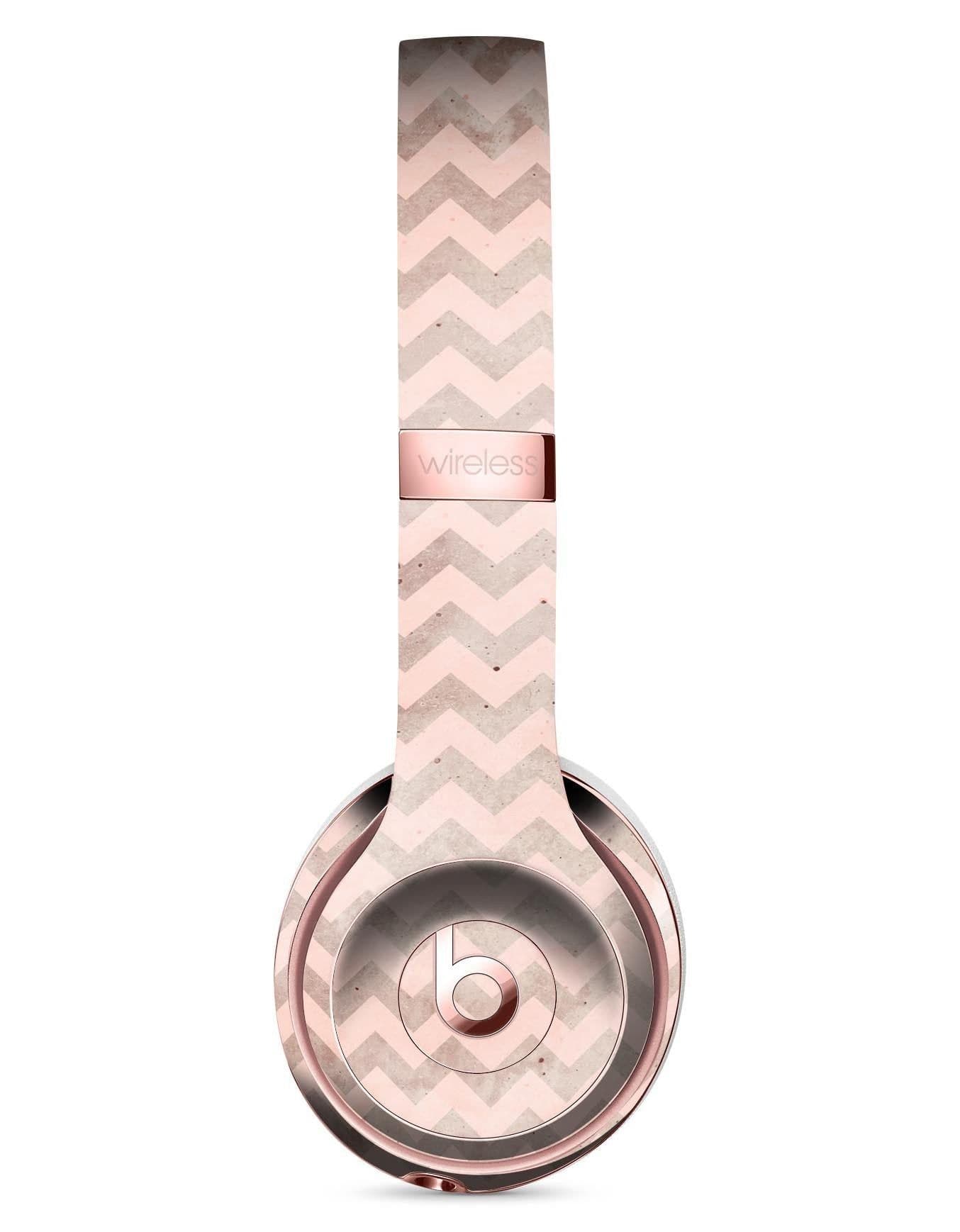 image-Faded Cocoa and Light Pink Chevron Pattern Full-Body Skin Kit for the