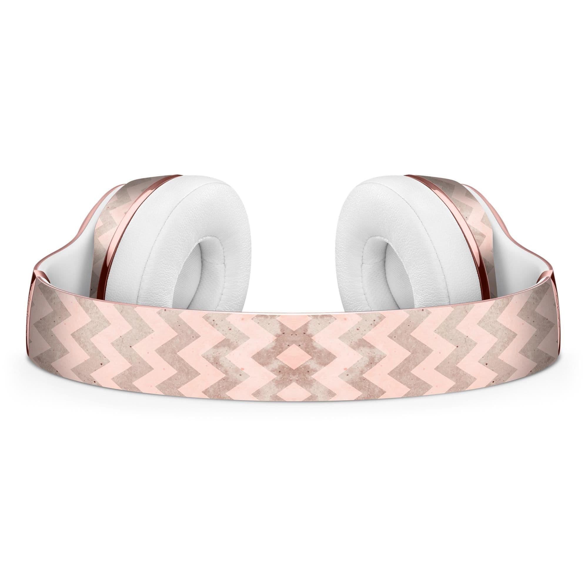 image-Faded Cocoa and Light Pink Chevron Pattern Full-Body Skin Kit for the
