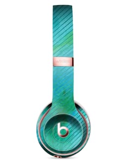 image-Green Blue Watercolor Stripes Full-Body Skin Kit for the Beats by Dre