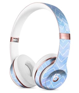 image-Blue Watercolor Chevron Full-Body Skin Kit for the Beats by Dre Solo 3