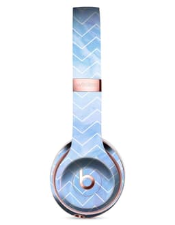 image-Blue Watercolor Chevron Full-Body Skin Kit for the Beats by Dre Solo 3