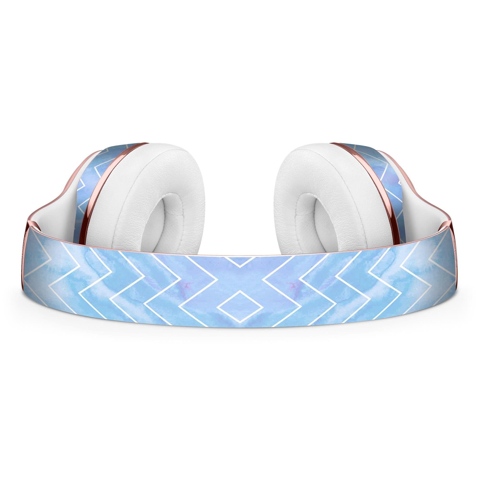 image-Blue Watercolor Chevron Full-Body Skin Kit for the Beats by Dre Solo 3