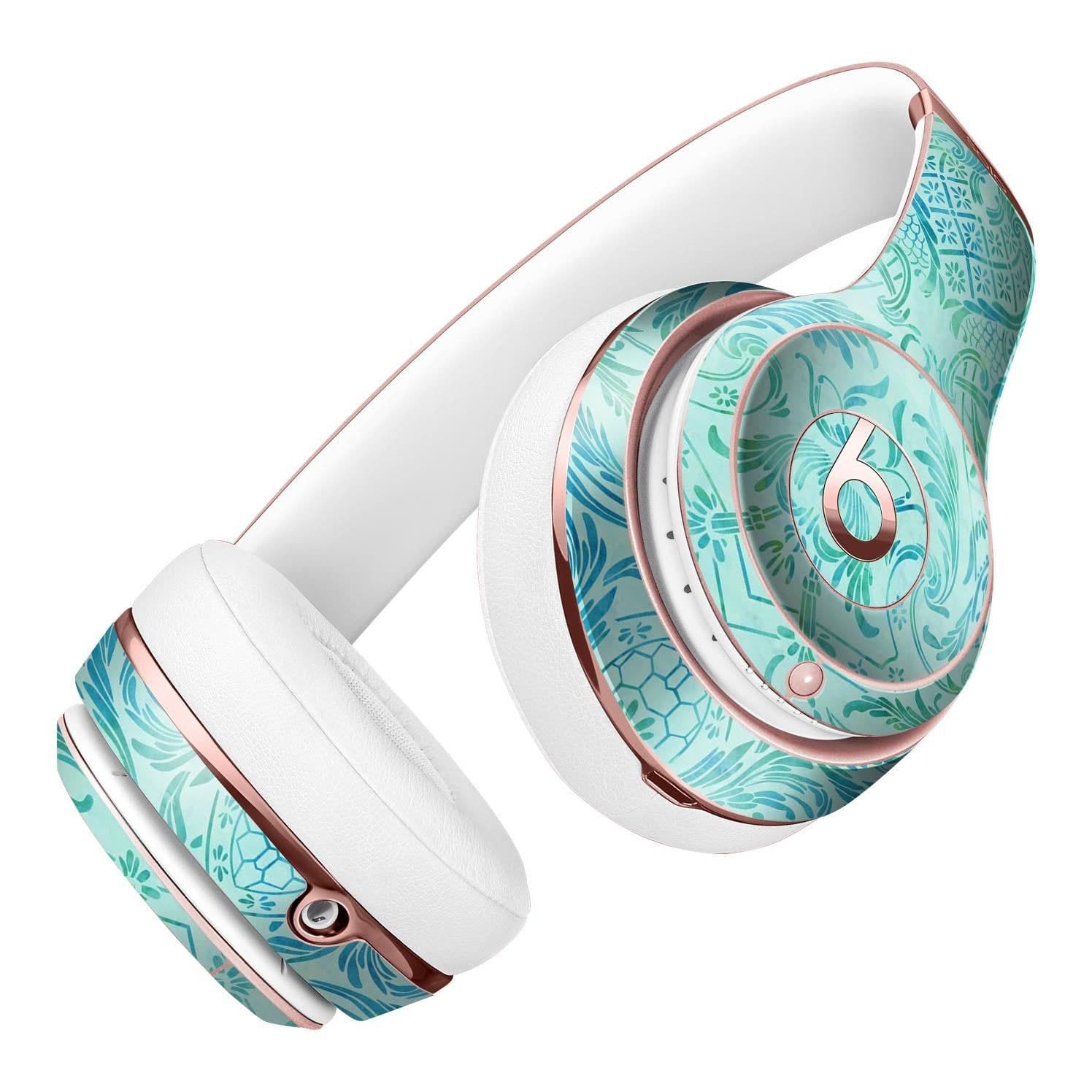 image-Aqua Damask v2 Watercolor Pattern Full-Body Skin Kit for the Beats by