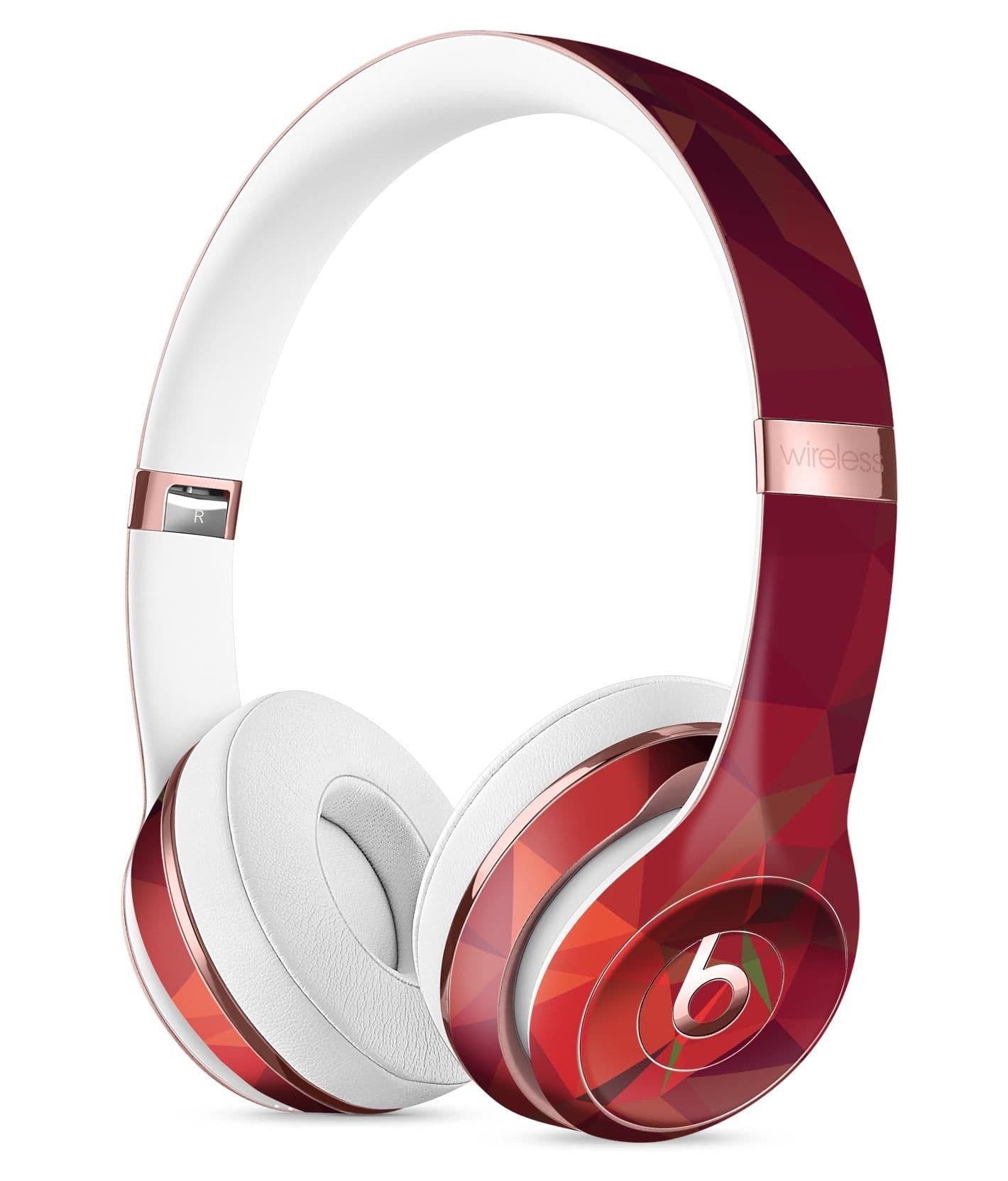 image-Red Geometric V2 Full-Body Skin Kit for the Beats by Dre Solo 3