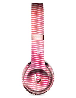 image-Pink Watercolor Over White Chevron Full-Body Skin Kit for the Beats by