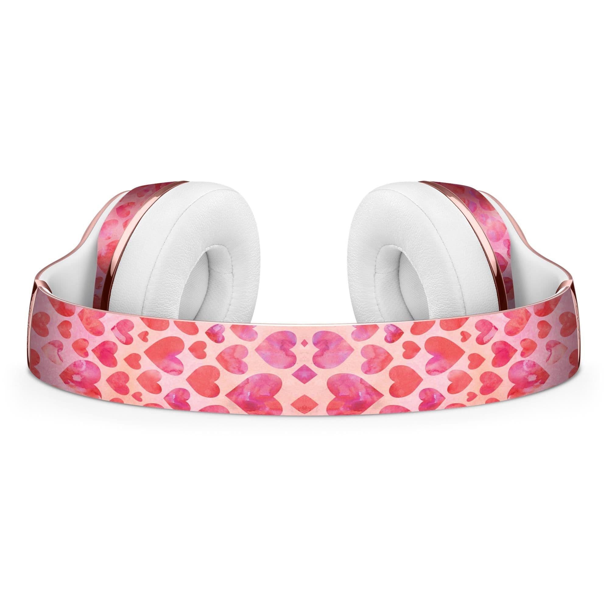 image-Pink Watercolor Hearts V2 Full-Body Skin Kit for the Beats by Dre Solo