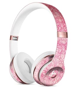 image-Faded Deep Pink Damask Pattern Full-Body Skin Kit for the Beats by Dre