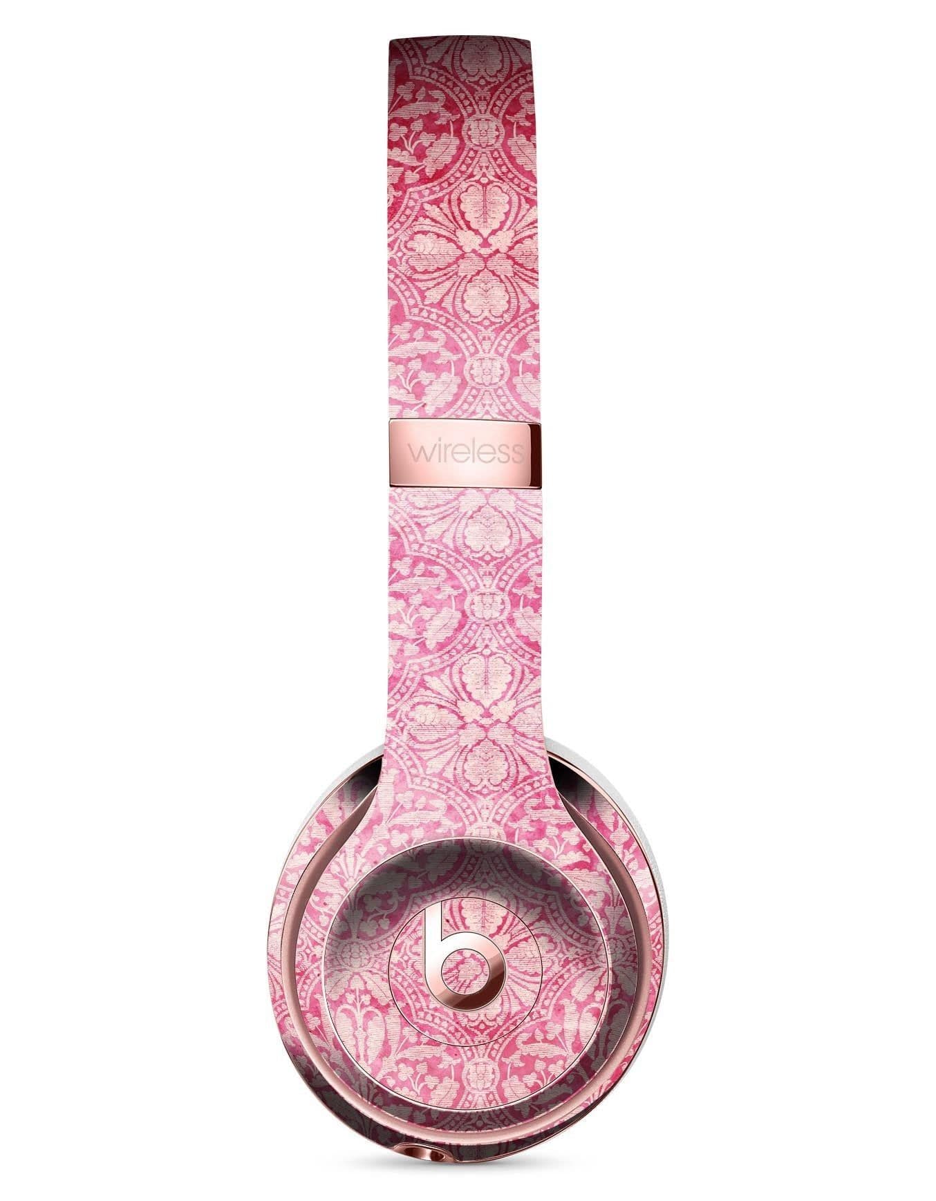 image-Faded Deep Pink Damask Pattern Full-Body Skin Kit for the Beats by Dre