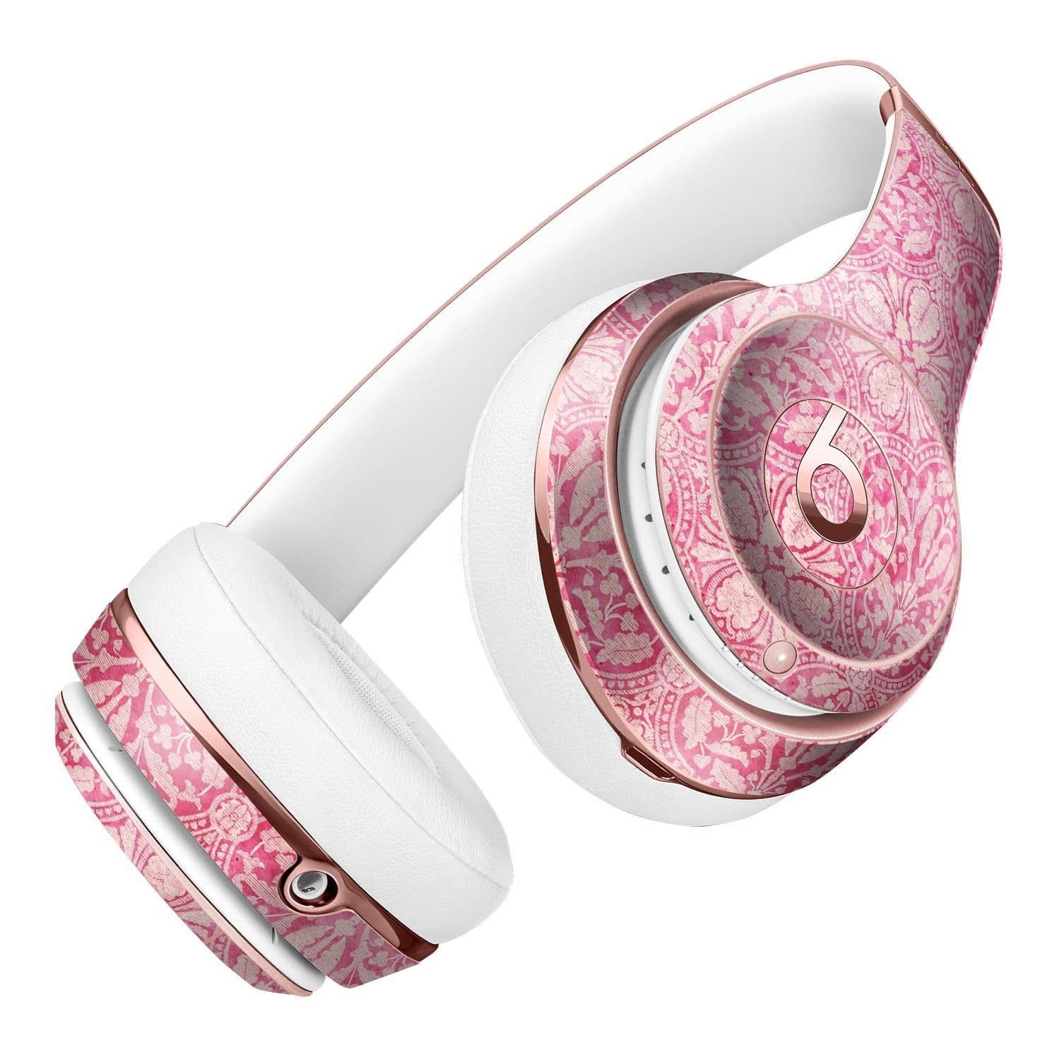 image-Faded Deep Pink Damask Pattern Full-Body Skin Kit for the Beats by Dre