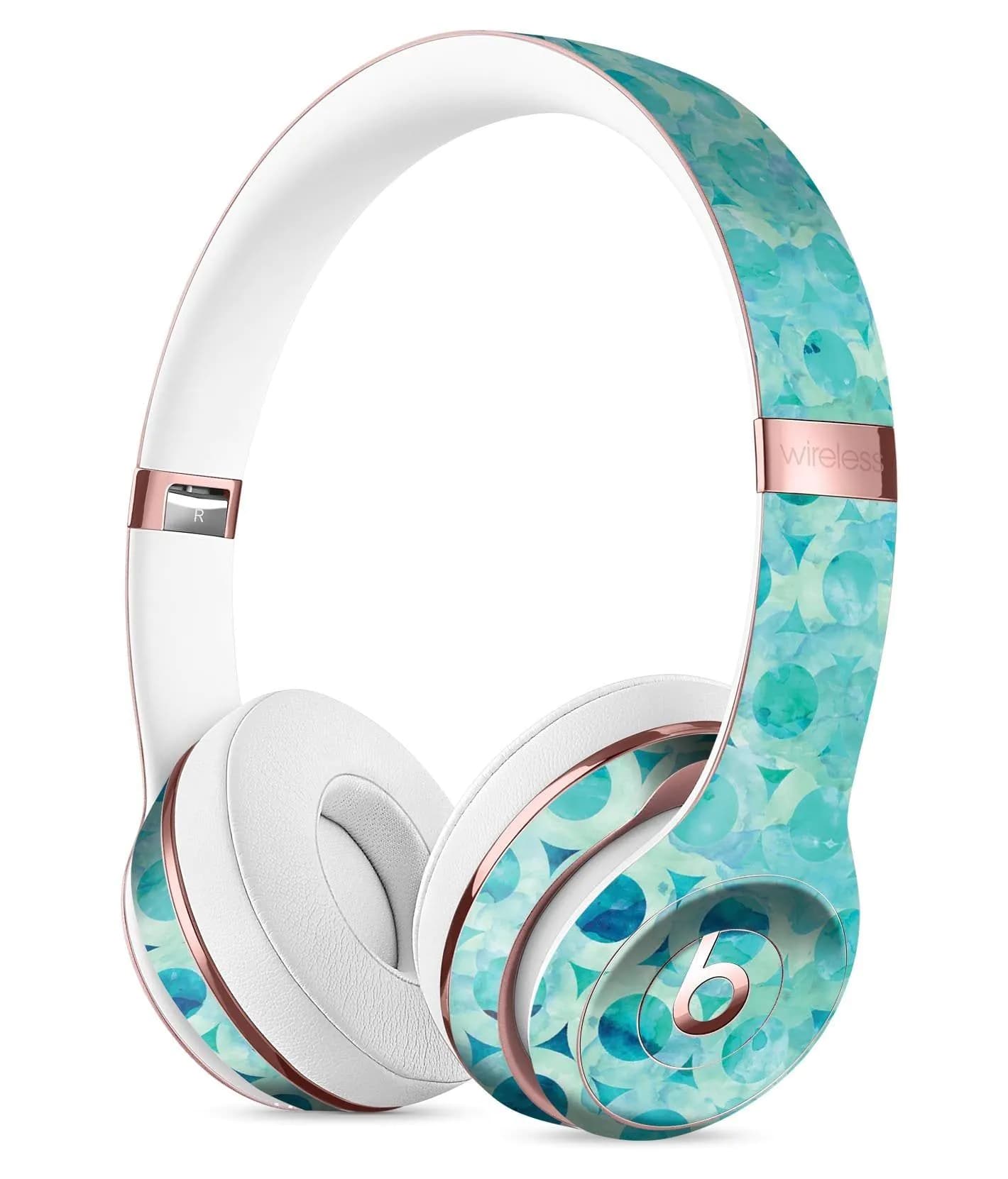 image-Blue Watercolor Ring Pattern Full-Body Skin Kit for the Beats by Dre