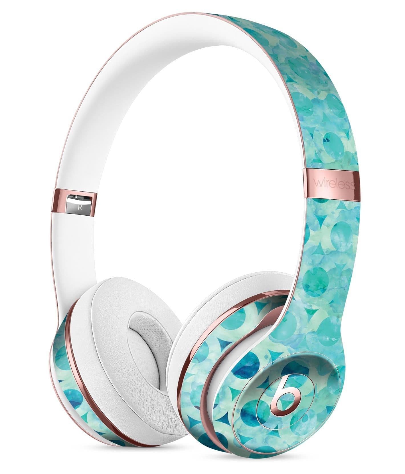 image-Blue Watercolor Ring Pattern Full-Body Skin Kit for the Beats by Dre