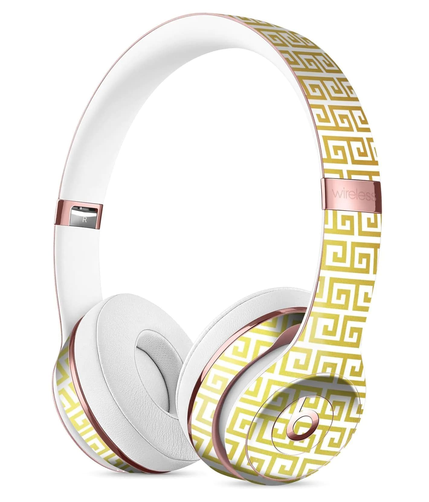 image-Golden Greek Pattern Full-Body Skin Kit for the Beats by Dre Solo 3