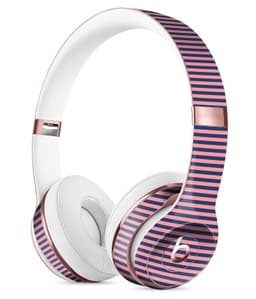 image-Coral and Nay Horizontal Lines 2 Full-Body Skin Kit for the Beats by