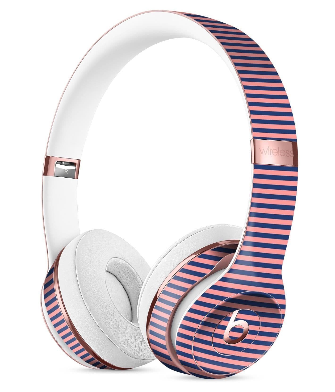 image-Coral and Nay Horizontal Lines 2 Full-Body Skin Kit for the Beats by